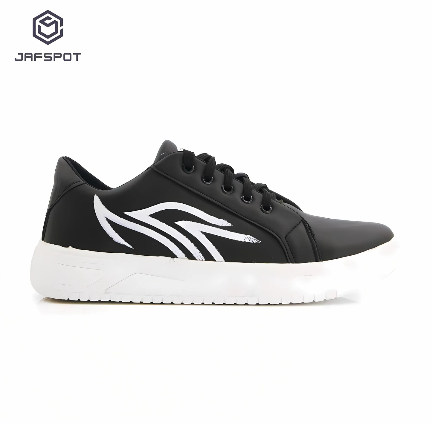 Jaf Spot Casual Sneakers-JF035, Black