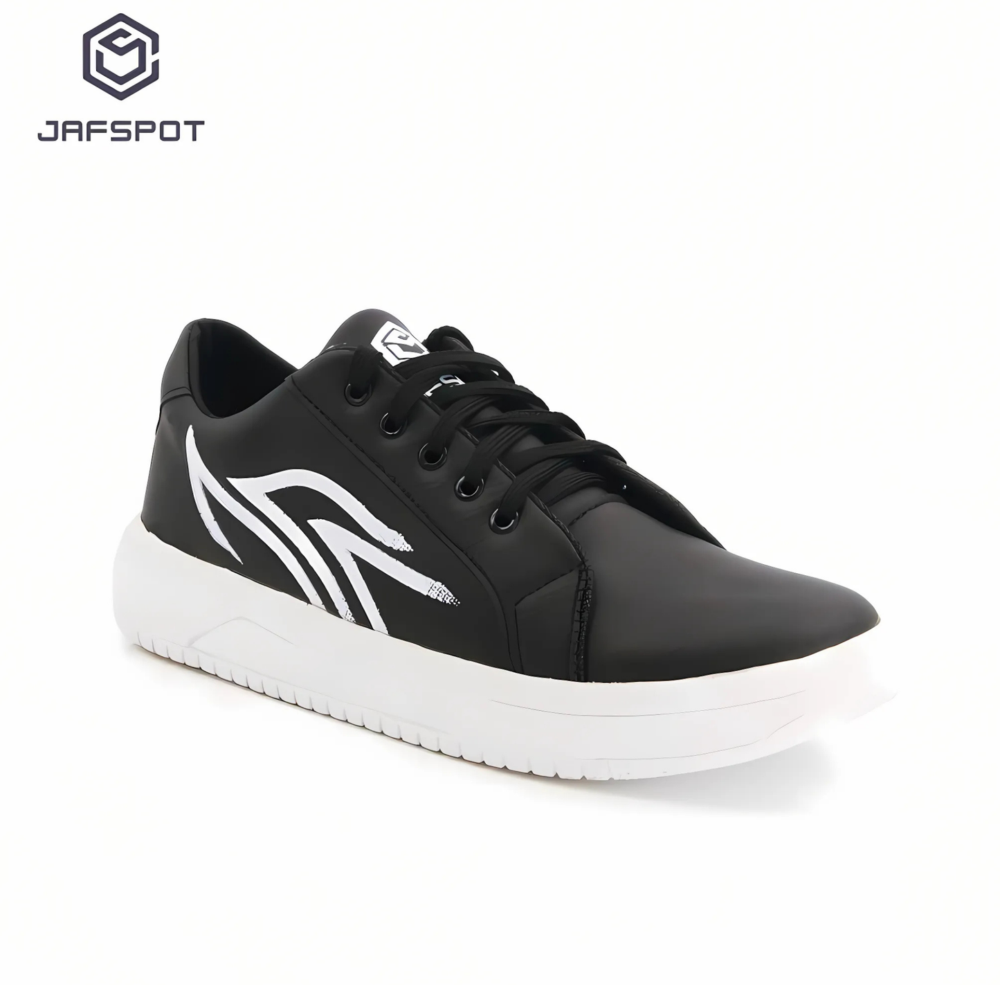 Jaf Spot Casual Sneakers-JF035, Black