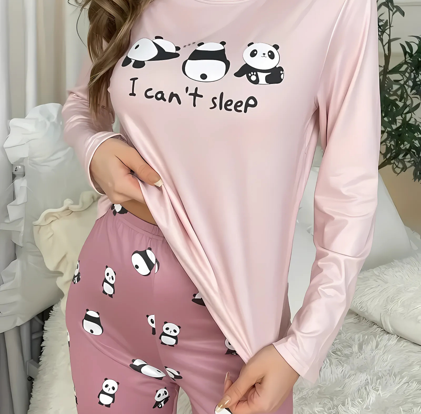 Cozy Printed Cotton Jersey Night Suit - 2 Pcs