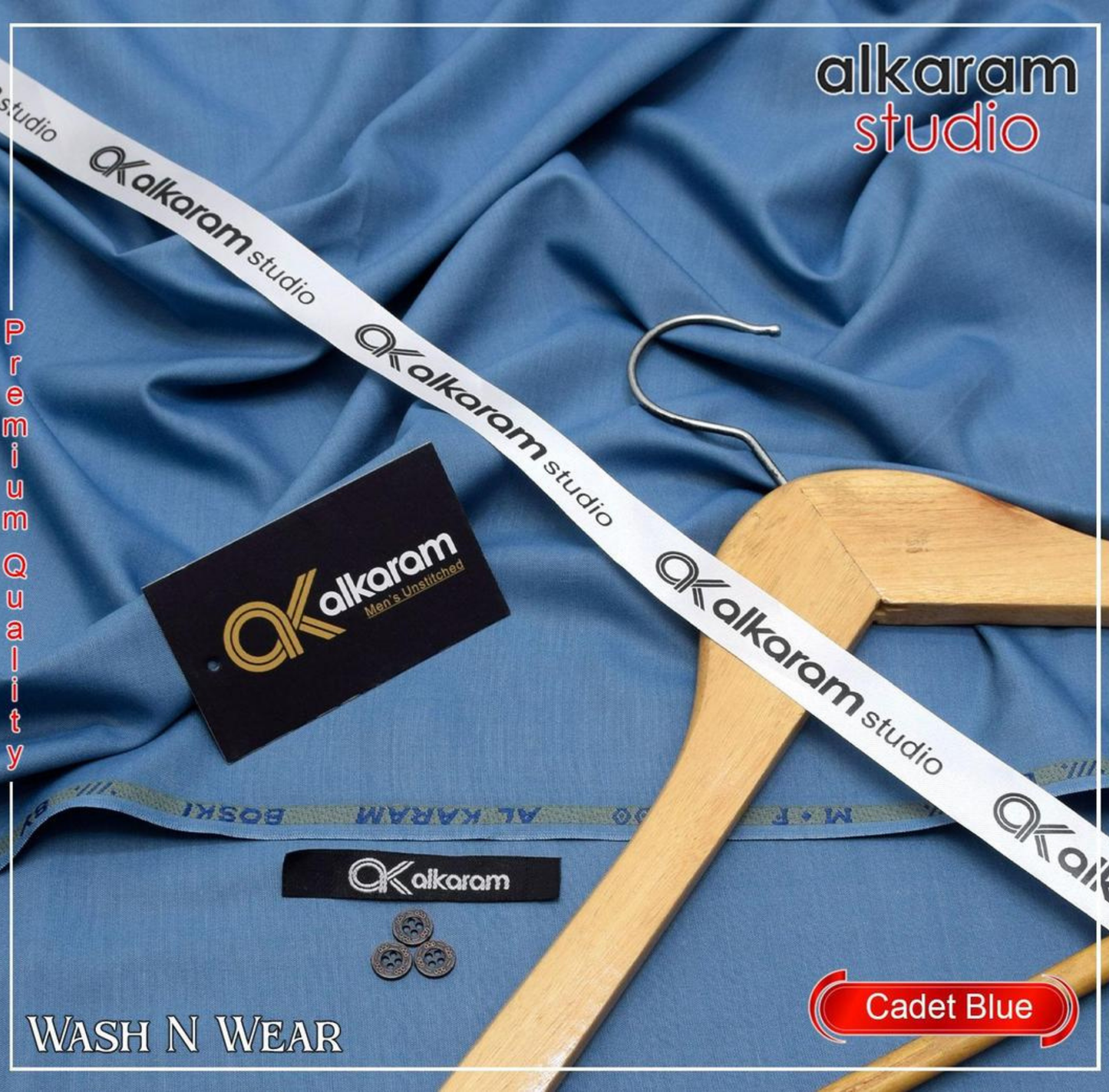 Men’s Unstitched Wash And Wear Plain Suit