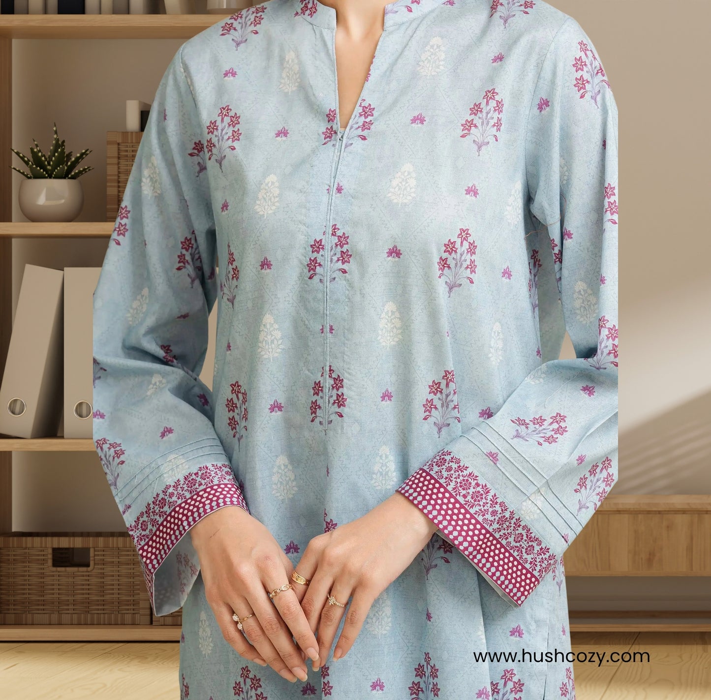 Edenrobe Allure Lawn – Unstitched 3Pc Printed Suit