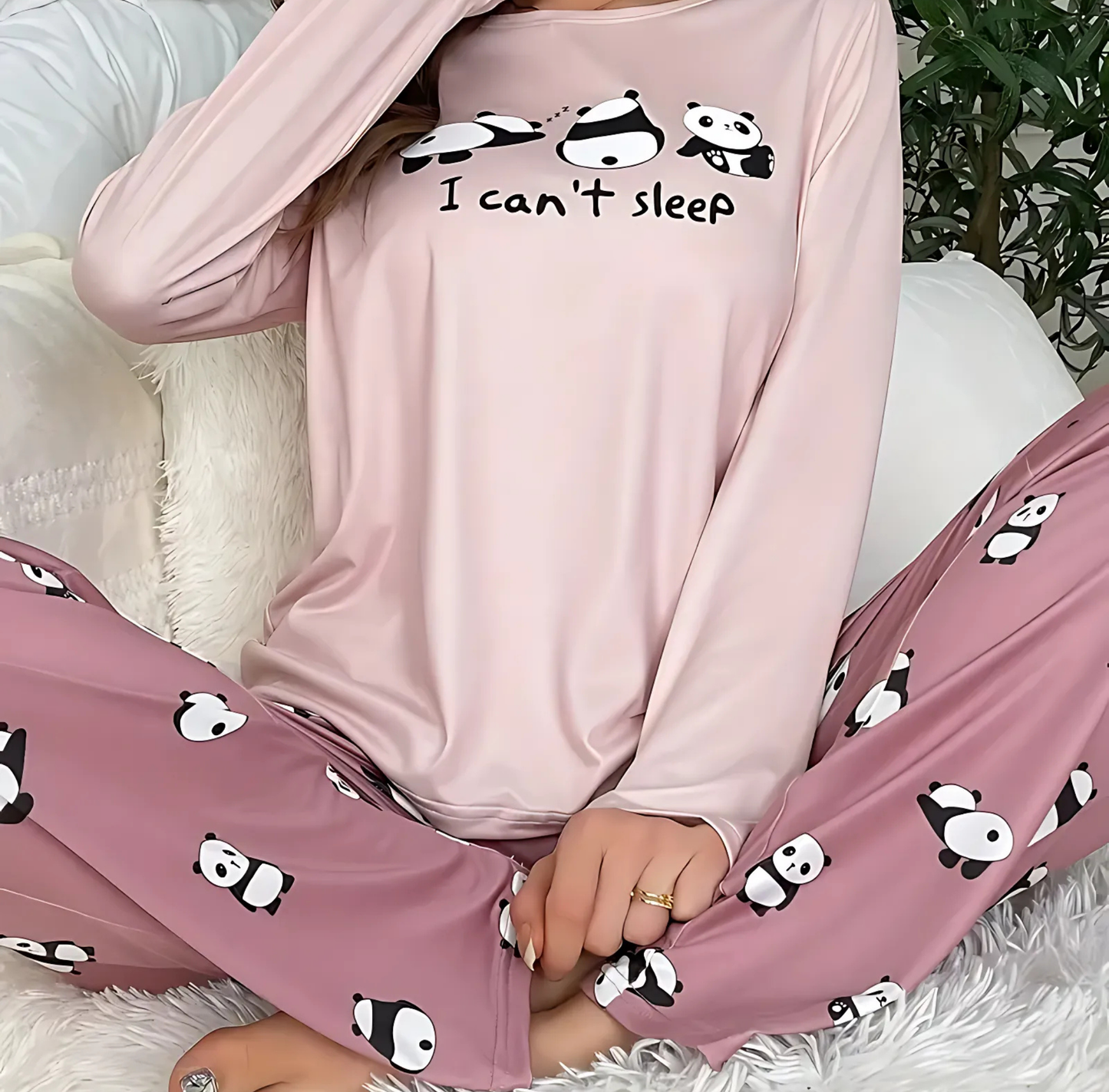 Cozy Printed Cotton Jersey Night Suit - 2 Pcs