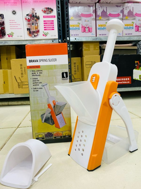 Brava Spring Slicer – Adjustable Vegetable & Fruit Cutter
