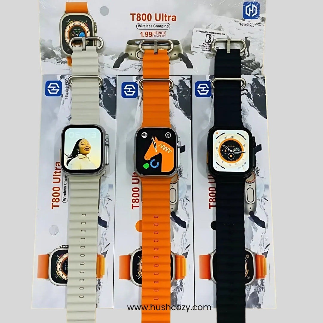 T800 Ultra Smart Watch – Bluetooth Call, Ocean Strap & Power That Lasts