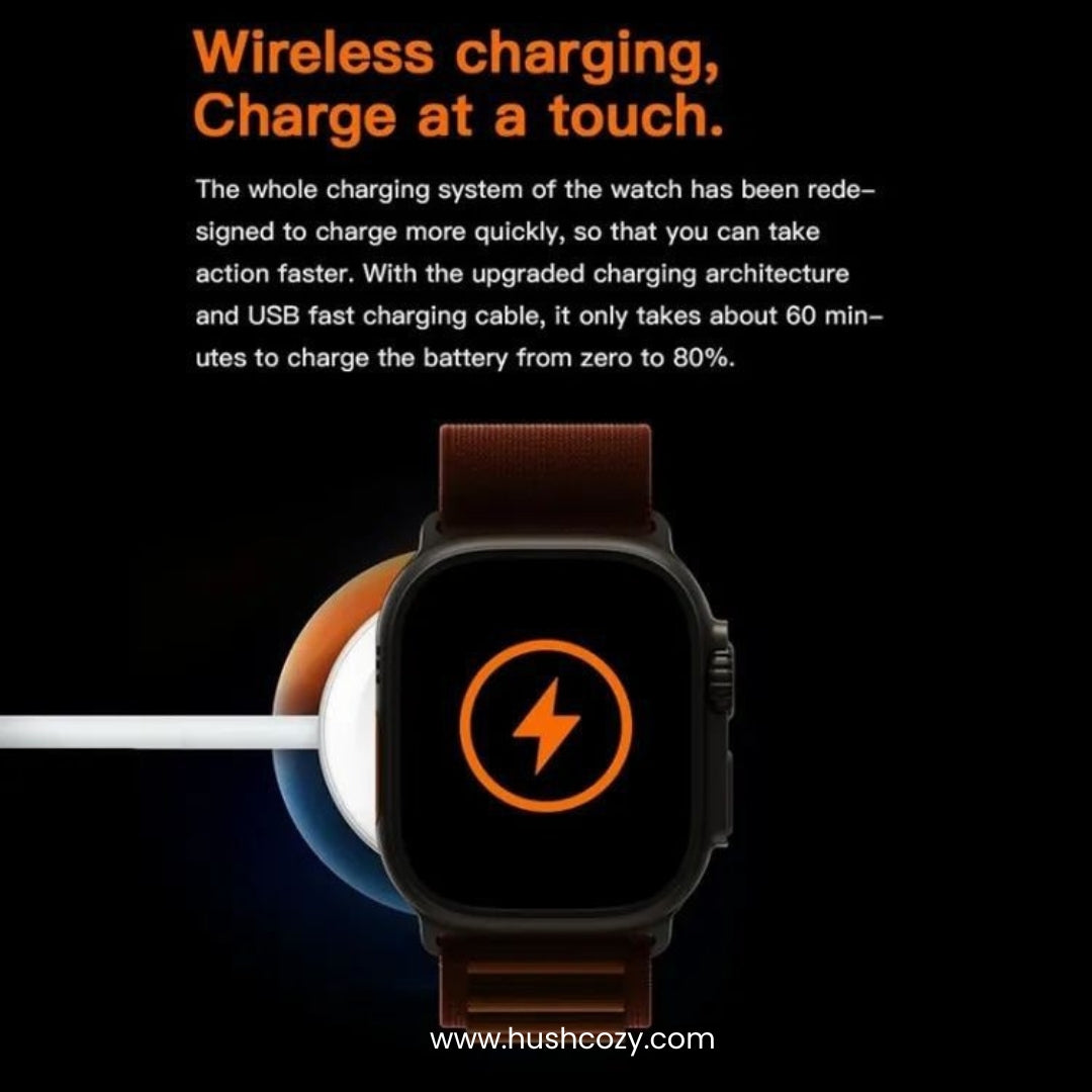T800 Ultra Smart Watch – Bluetooth Call, Ocean Strap & Power That Lasts