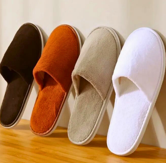 Soft Cotton Slippers for Men & Women – Random Color Surprise!