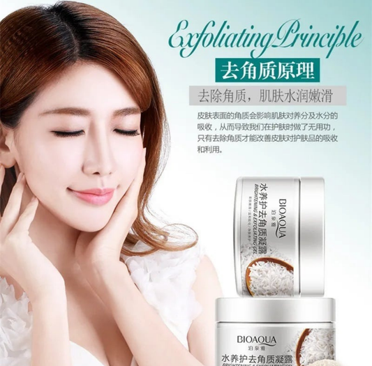 Bioaqua Brightening & Exfoliating Rice Gel Face Scrub 140ml