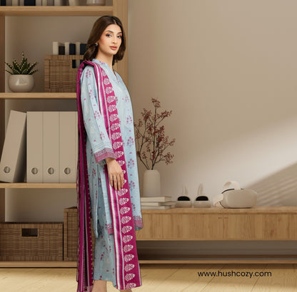 Edenrobe Allure Lawn – Unstitched 3Pc Printed Suit