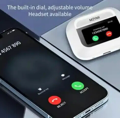 Airpods Pro With Digital Display – Anc And Transparency | Touch Volume Control Digital Screen Smooth Display Games