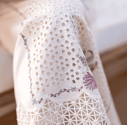 Cozy Elegant Cream Chicken Kari 3-Piece Lawn Suit
