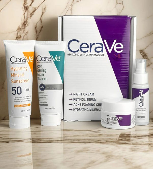 Complete Skin Care Kit – Cleanse, Treat, Hydrate & Protect Your Skin Daily