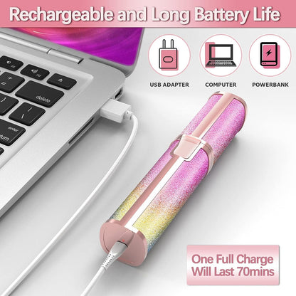 2-in-1 Electric Eyebrow Trimmer & Facial Hair Remover for Women – Rechargeable & Painless