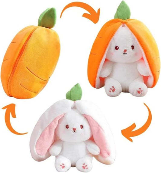 Strawberry Rabbit Plush Soft Doll – Hug Pillow for Babies & Kids